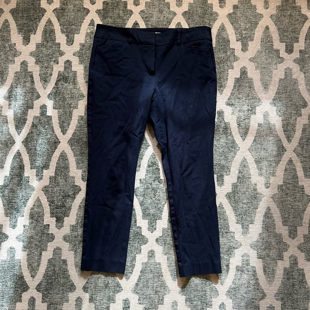 Navy Ankle Pants - Loft Outlet